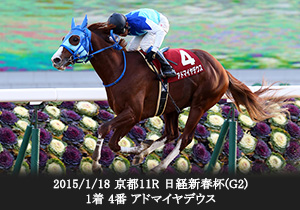2015/1/18 京都11R 日経新春杯(G2) 1着 4番 アドマイヤデウス
