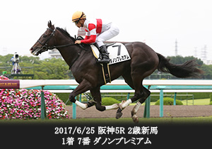2017/6/25 阪神5R 2歳新馬 1着 7番 ダノンプレミアム