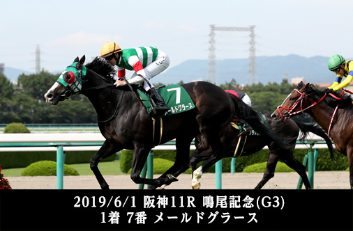2019/6/1 阪神11R 鳴尾記念(G3) 1着 7番 メールドグラース