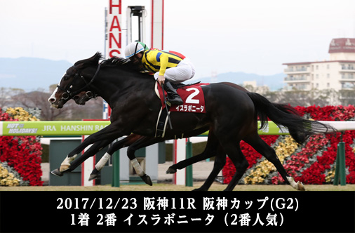 2017/12/23 阪神11R 阪神カップ(G2) 1着 2番 イスラボニータ（2番人気）