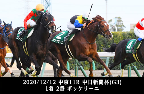 2020/12/12 中京11R 中日新聞杯(G3) 1着 2番 ボッケリーニ